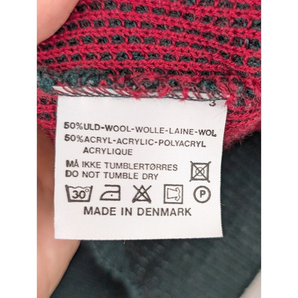 Vtg Wool V Neck Sweater Men Green L Preppy Academia Grandpa Ivy Grunge Fisherman - Picture 7 of 10